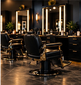 Signature Barber Lounge interior
